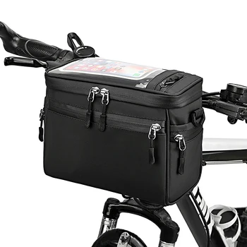 Borsa da manubrio per bicicletta Borsa da tubo anteriore per bici da ciclismo Borsa a tracolla per bici Borsa da trasporto per bicicletta