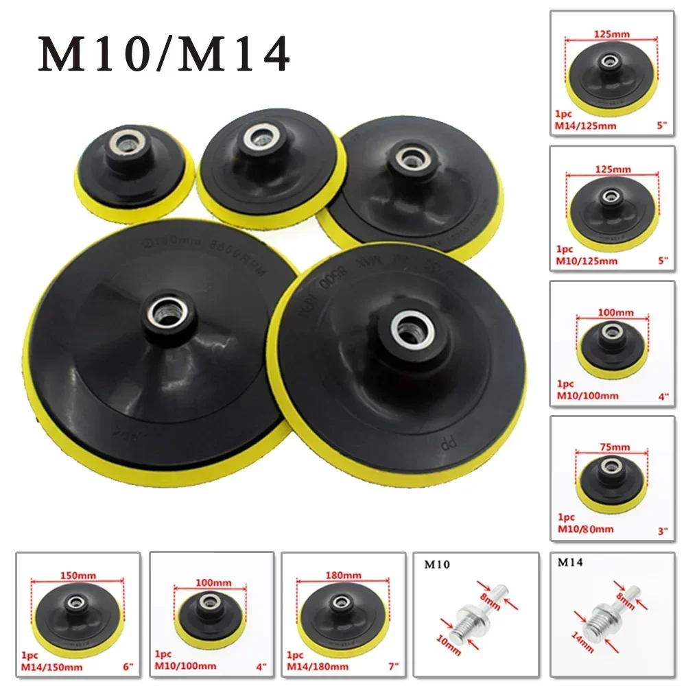 Polishing sponge disc hook and loop pad main view