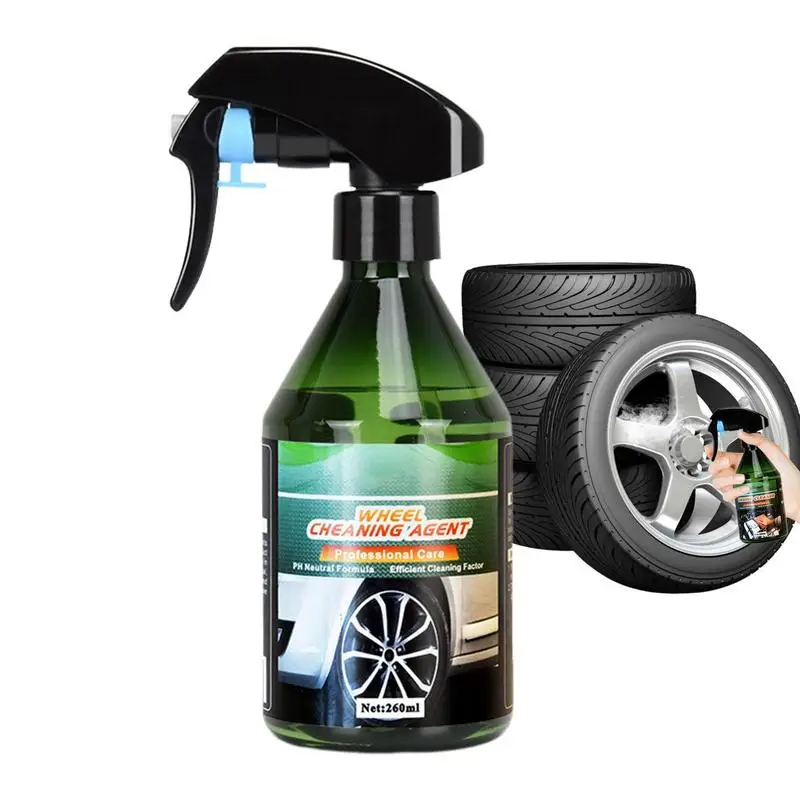 

Iron Remover Wheel Cleaning Spray Brake Dust Remover Maintenance Cleaning Spray Tire Shine Rim Cleaning For Cars SUVs Trucks RVs