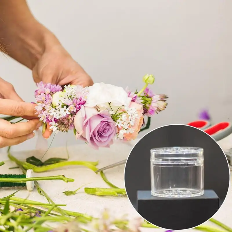 Spiral Ikebana Stem Holder Clear Spiral Flower Stem Stand DIY Floral Art Accessory Flower Vase Holder Ring for Party Wedding 4