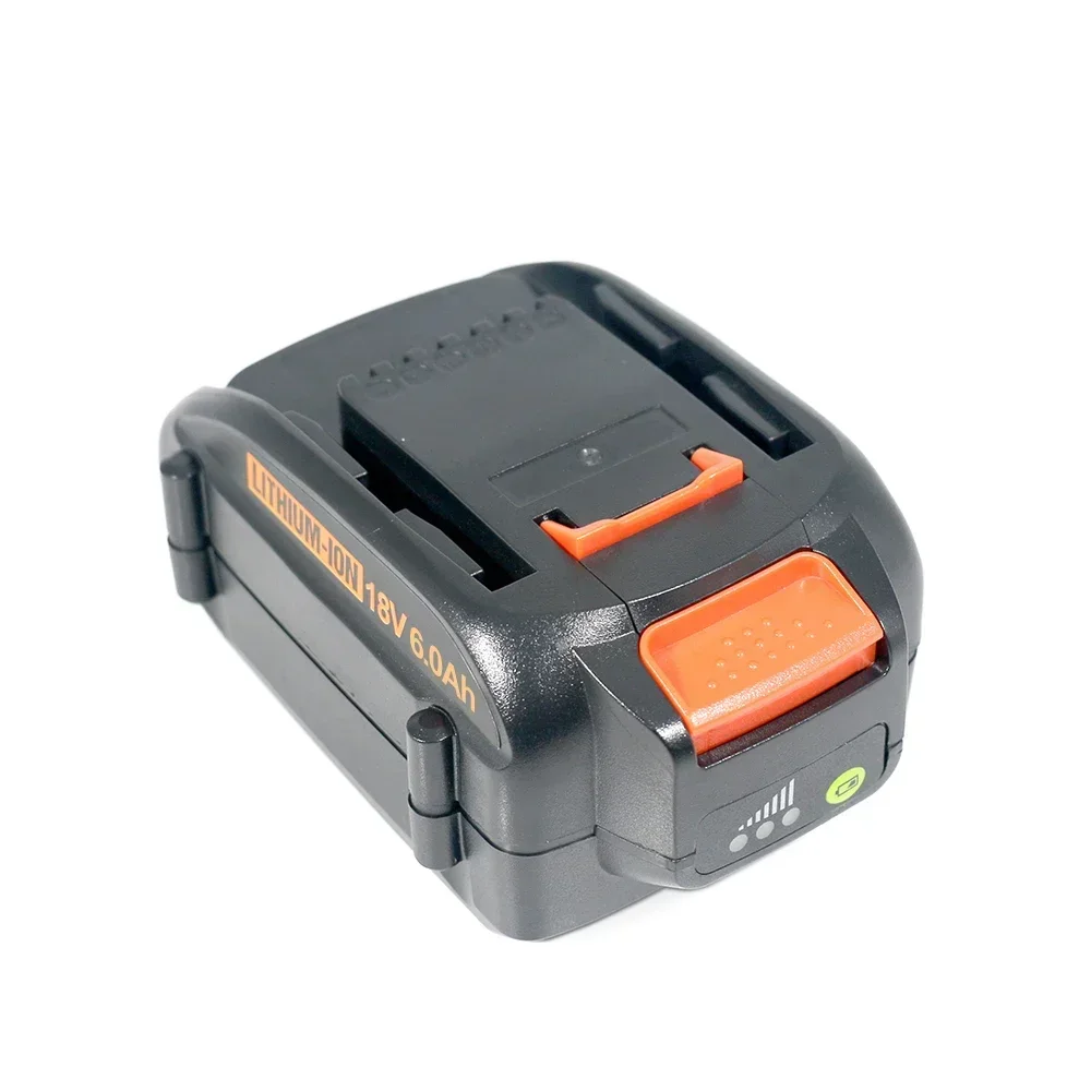 

5.0Ah-6.0Ah Li-ion Rechargeable Battery with LED for Worx 18v WA3014 WA3516 WA3549.1 WA3550 WA3551 2023 6000mAh