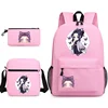 Cute Kochou Shinobu 3-Piece Backpack New Anime Kochou Shinobu Backpack Shoulder Bag Pen Bag School 3-Piece Backpack 1