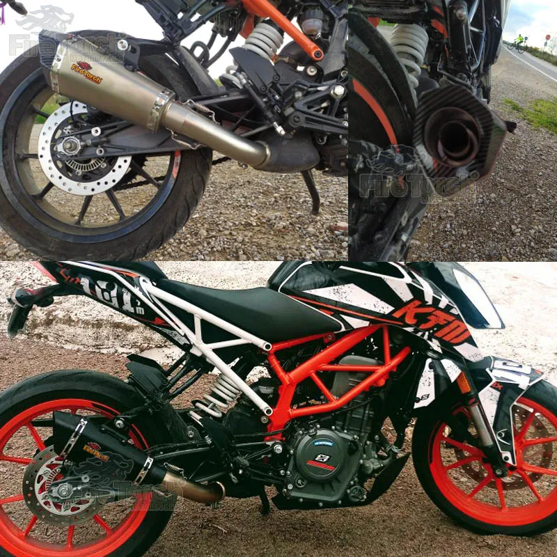 Slip on For KTM DUKE 390 250 125 RC390 RC250 2017 - 2020 Motorcycle Exhaust Modify Muffler Escape Moto Silencer Middle Link Pipe - Image 3