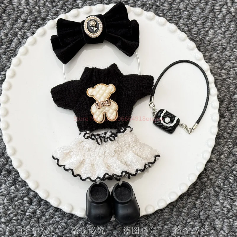 Handmade Crybaby Doll Clothes Vacation Series Outfit Set Bow Hairpin Mini Bag For Crybaby Vinyl Doll Dress Accessories No Dolls - 5