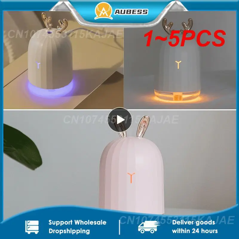 

1~5PCS High Quality 220ML Ultrasonic Air Humidifier Essential Oil Diffuser for Home Car USB Fogger Mist Maker with LED