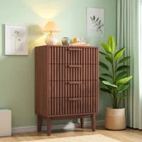 Прикроватный деревянный комод Comanlai для спальни с 4 ящиками и 6 ящиками, сервант для шкафа для хранения в гостиной — изображение 4