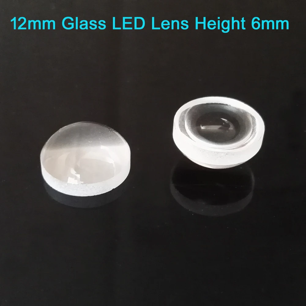 10 pz/lotto! 12mm di Diametro Vetro Ottico LED Lente Altezza 6mm Lente Piano-Convessa Lente per LED Ad Alta Potenza Della Lampada FAI DA TE - Image 3