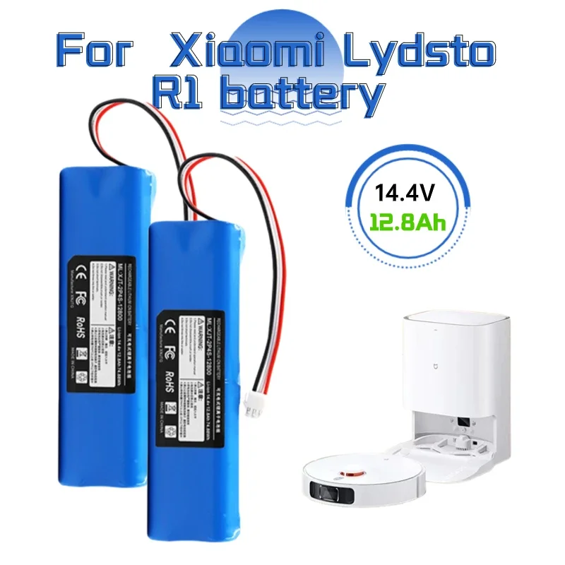 

2024 Upgrade Lydsto R1 Rechargeable Li-ion Battery For XiaoMi Robot Vacuum Cleaner R1 Battery Pack with Capacity 12800mAh