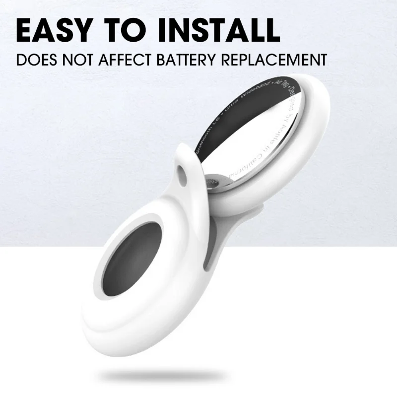 Protective Case with Carabiner for Airtag Shockproof Silicone Airtag Shell for Mobile Phone Pet Dog Anti-theft Locator Fundas