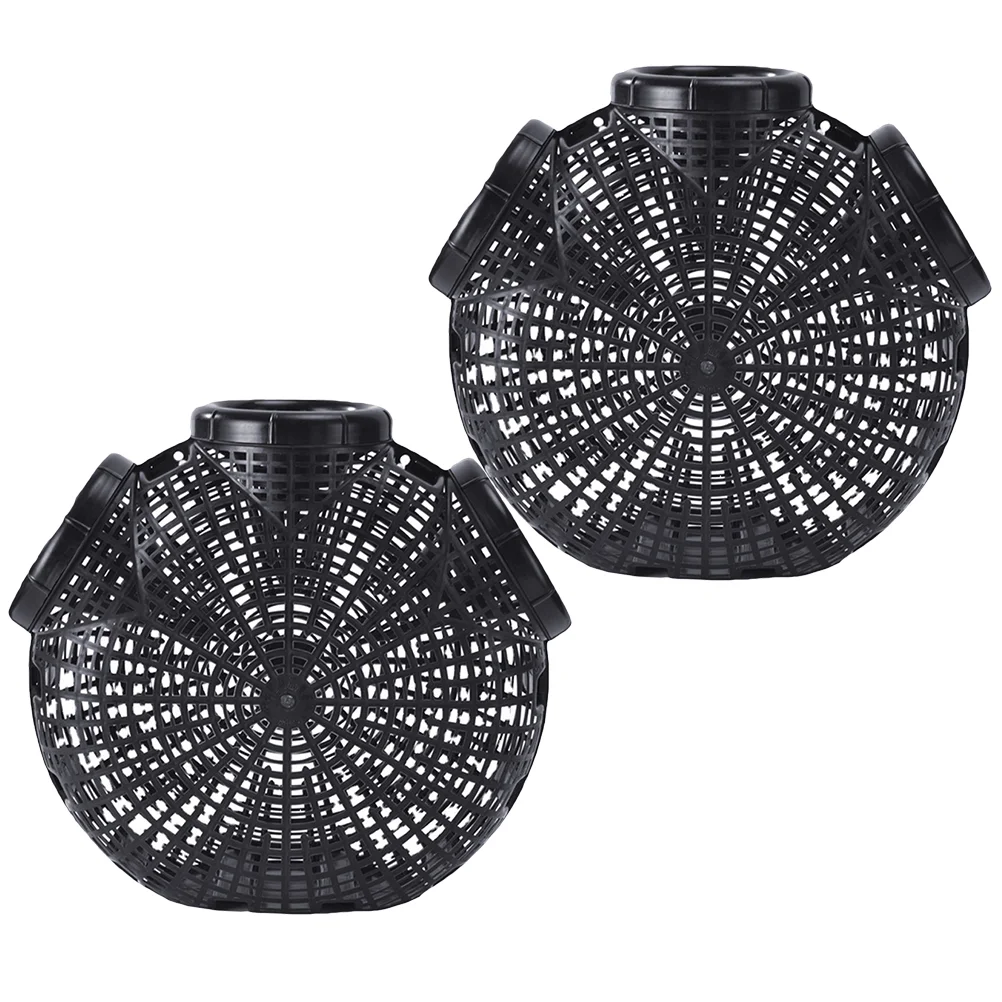 

Ground Net Cage 2pcs (eel 3 Holes Reusable Fish Traps Fishing Bait Crab Portable Crawfish Mesh Shrimp