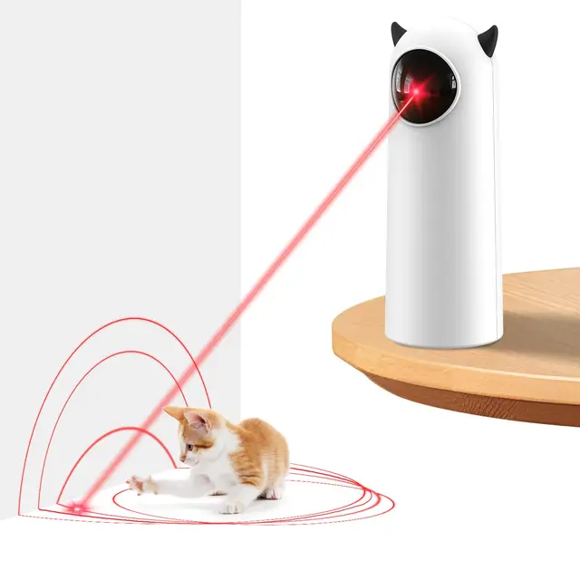 Cat Toys for Indoor Cats, [2025 Newly Upgraded] Real Trajectory Motion Activated Cat Toy, Automatic Laser Pointer Interactive Au