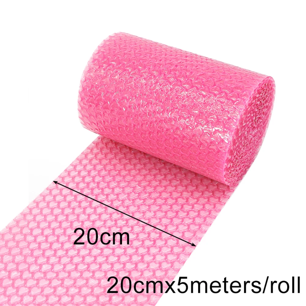 Bubble Wrap 20cmx5 Meters Heart Shape Shockproof Package For Gifts Box Fragile Glass Goods Pack Party Decor