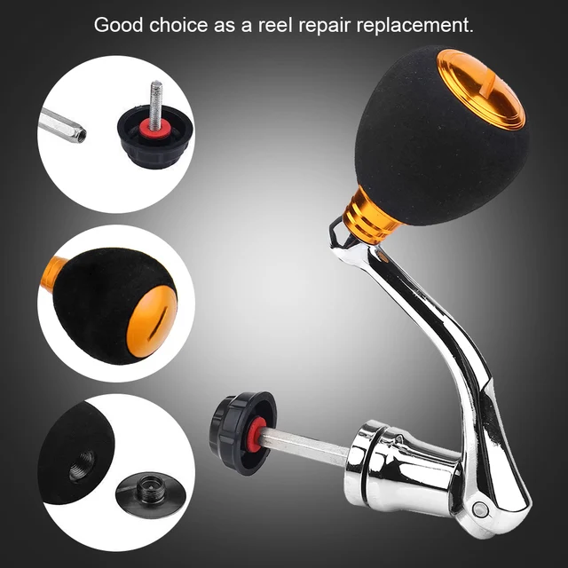 Maniglia Metallica Per Mulinello Da Pesca - Ricambio Per Serie 2000-6000 (Oro, Large) - Foto 10