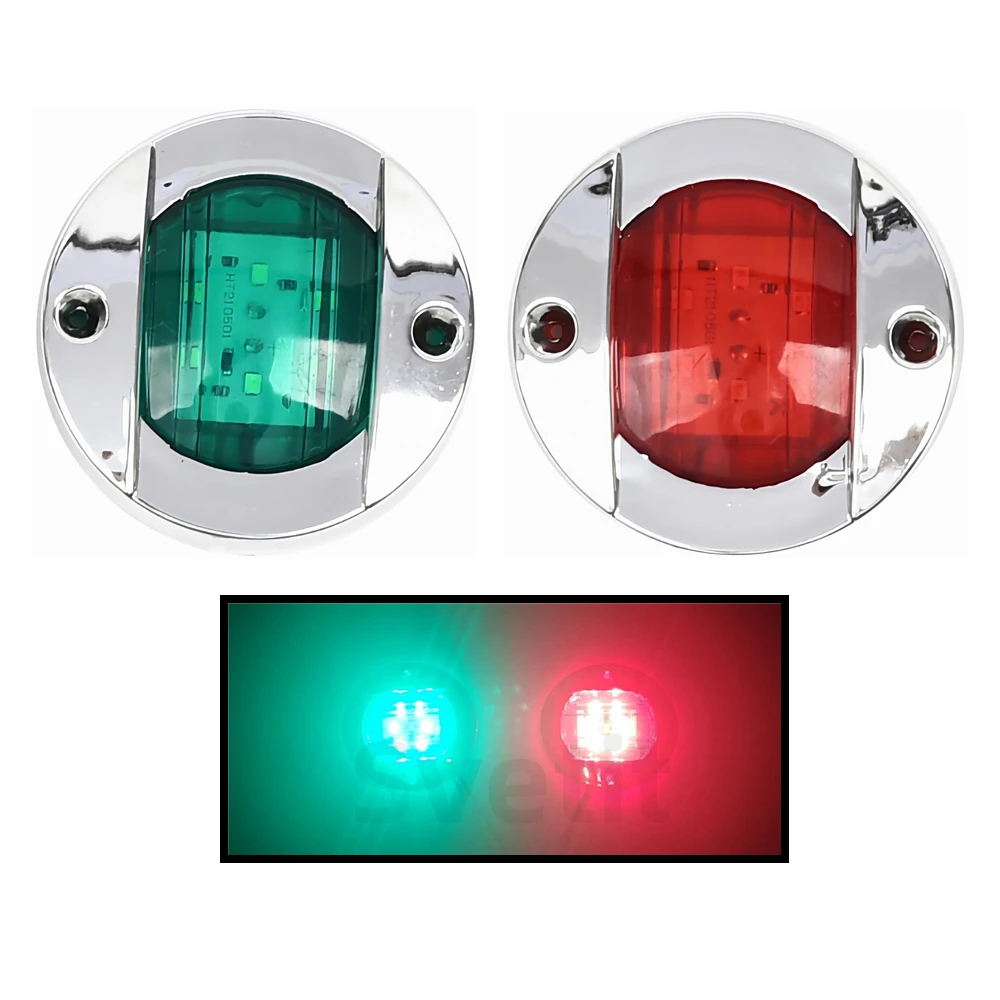 2PcsSternLightForBoatsLEDSignal12VBoatNavigationLightsRed