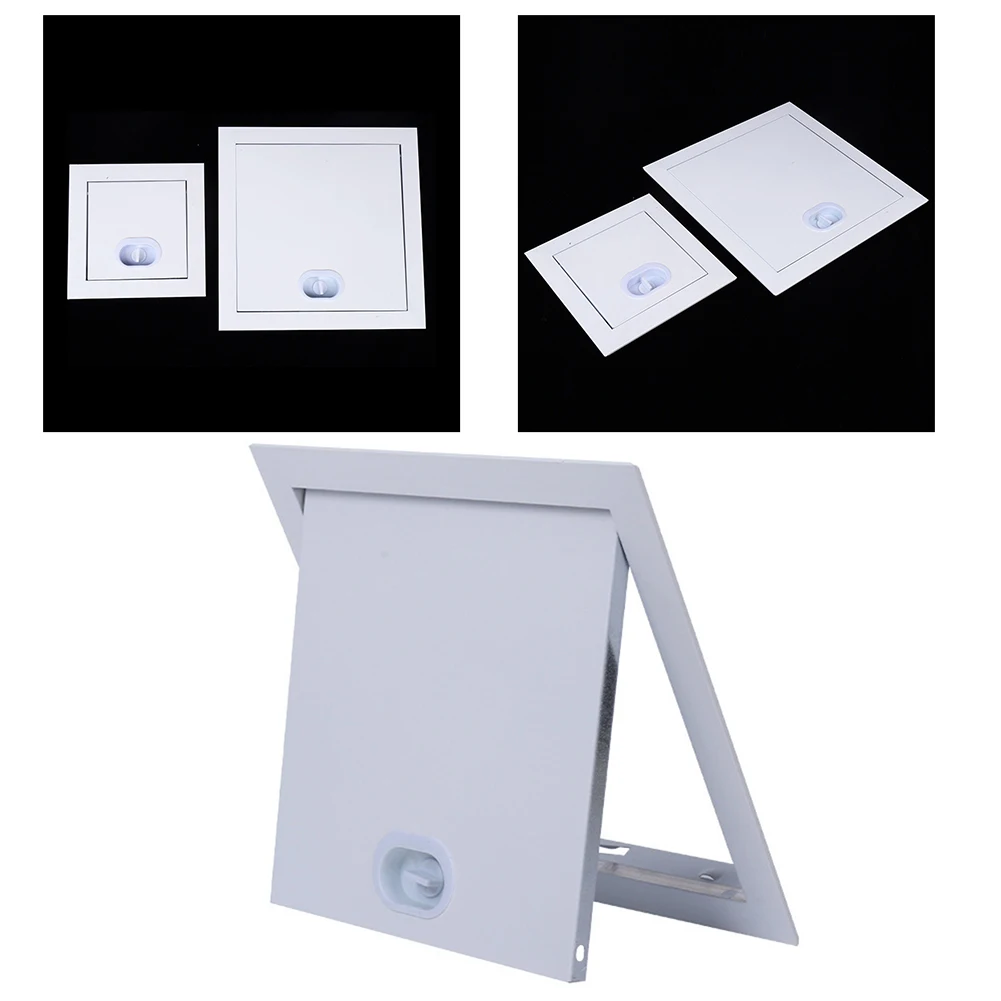 Inspection Door Inspection Flap Galvanized Aluminum Alloy Maintenance Control Flap Tile Door With Rotary Switch For Plumbing 1pc