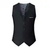 2024 Spring and Autumn New Style British Fashion Men's Suit Vest Slim Waistcoat Men's Vest Korean Style Suit Vest 6