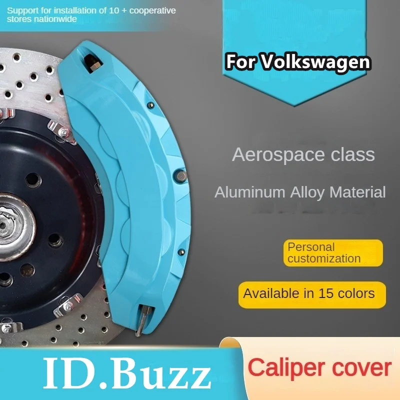 Per Volkswagen Vw Id.Buzz Car Brake Caliper Cover Anteriore Posteriore 3D Kit In Metallo Alluminio
