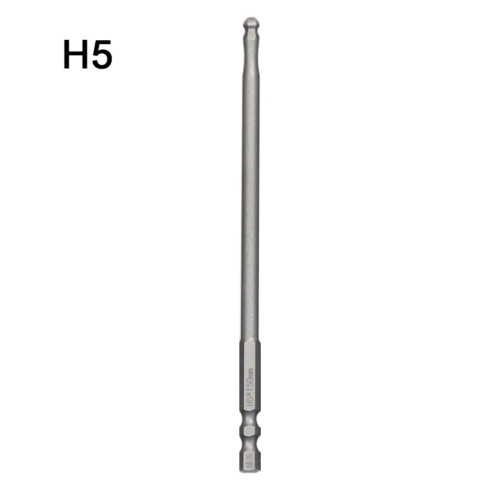 Embout Tournevis Boule Hexagonal H4/H5/H6 Acier Allié Lot 1 Pièce