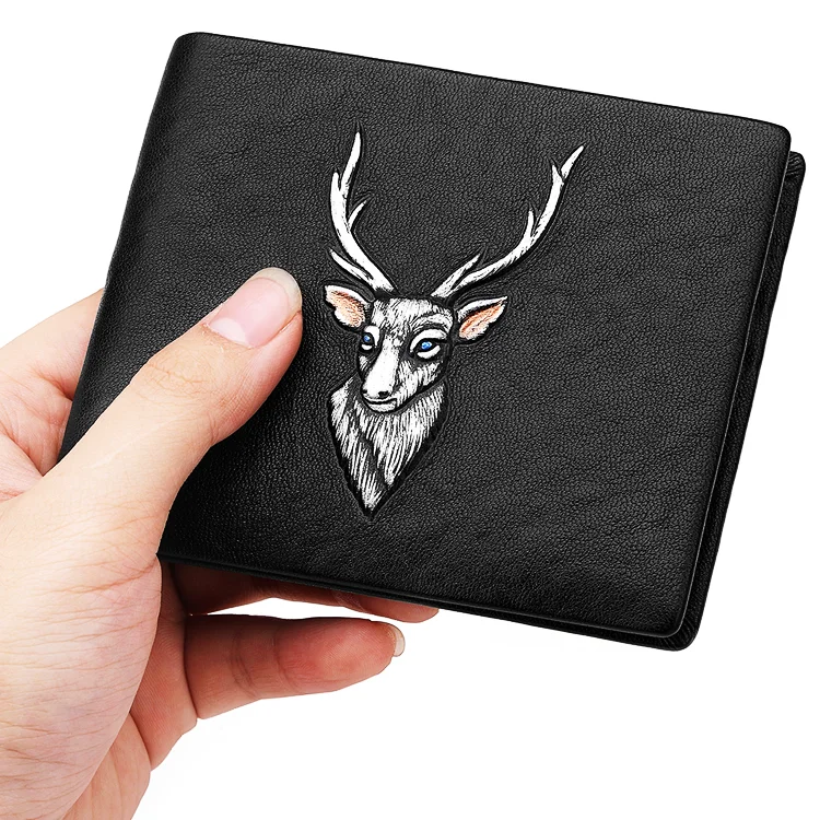 2022 New Men's wallet card holder Leather Wallet Money clip Coin small purses wallet men  purses 2
