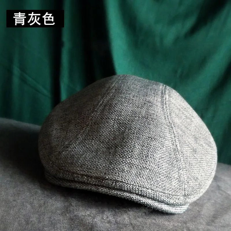 Beret Hat Breathable Hat Woolen Beret Men's Cap Classic Vintage Breathable Beret Hat For Men Visor French Artist Beanies Designer Cotton and Lined British Berets Hat