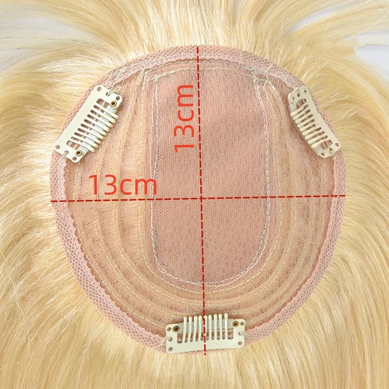 Human Hair Toppers With Bangs For Women Clip In Hairpieces Cover Grey Mild Hair Loss