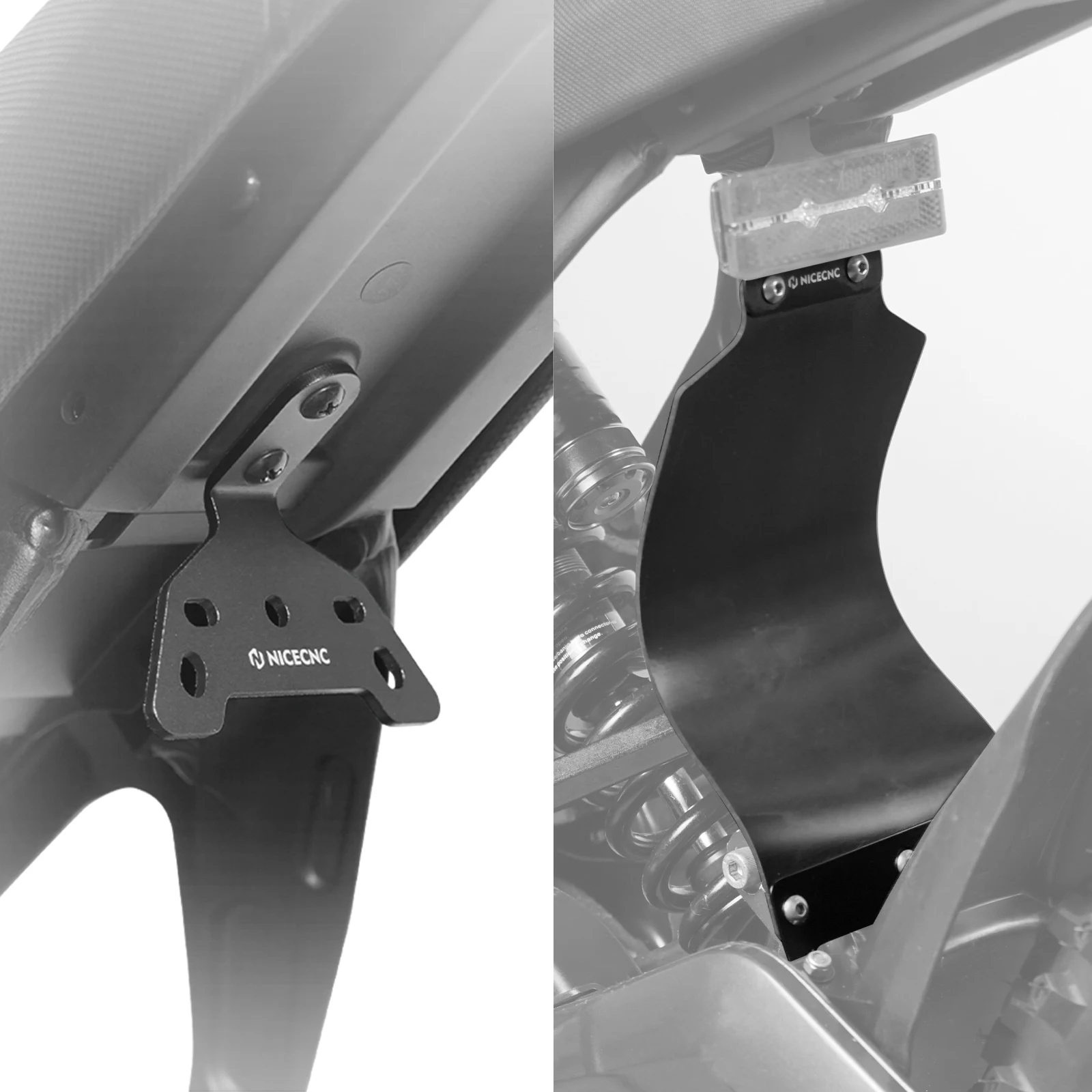 NICECNC Für 2025 2024 Surron Light Bee X S L1E Surron Ebike Kennzeichenhalter Rücklicht Halterung Hinten Stoßdämpfer Kotflügel Kit – Detail 19