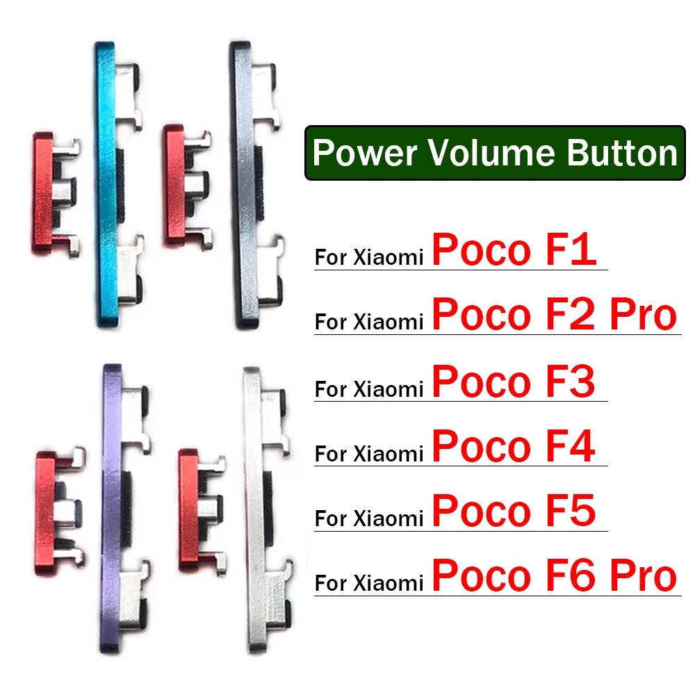 Xiaomi Poco F2 Für Xiaomi Poco F3 F3gt F4 F4gt Power Volume Button Flex Ersatz Flexkabel Lautstärketaste Power Button Poco F3