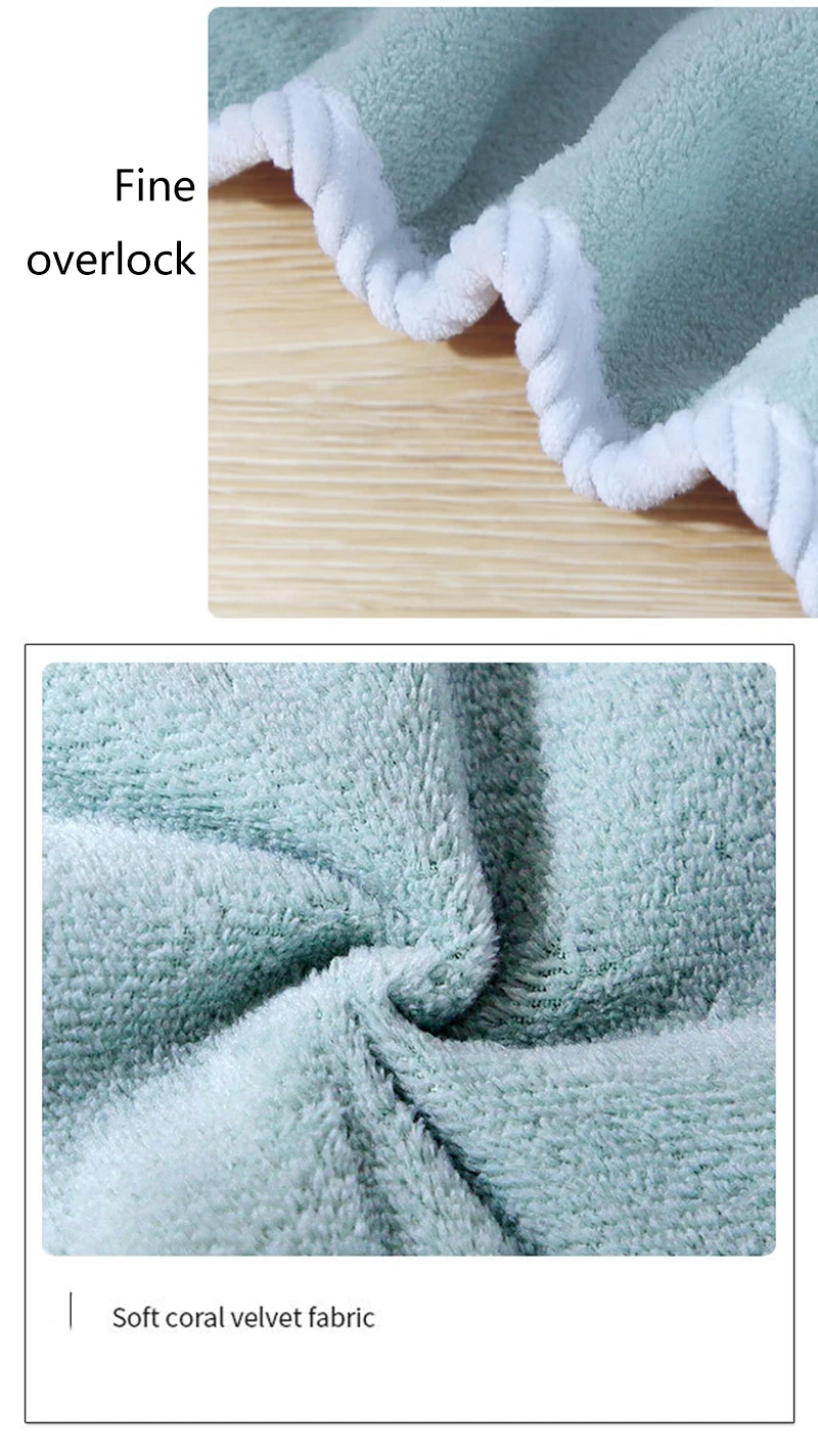 Description Picture 6 of itemDouble Layer Hair Drying Cap Coral Velvet Super Absorbent Hair Drying Towel Quick Soft Shower Cap Drying Towel