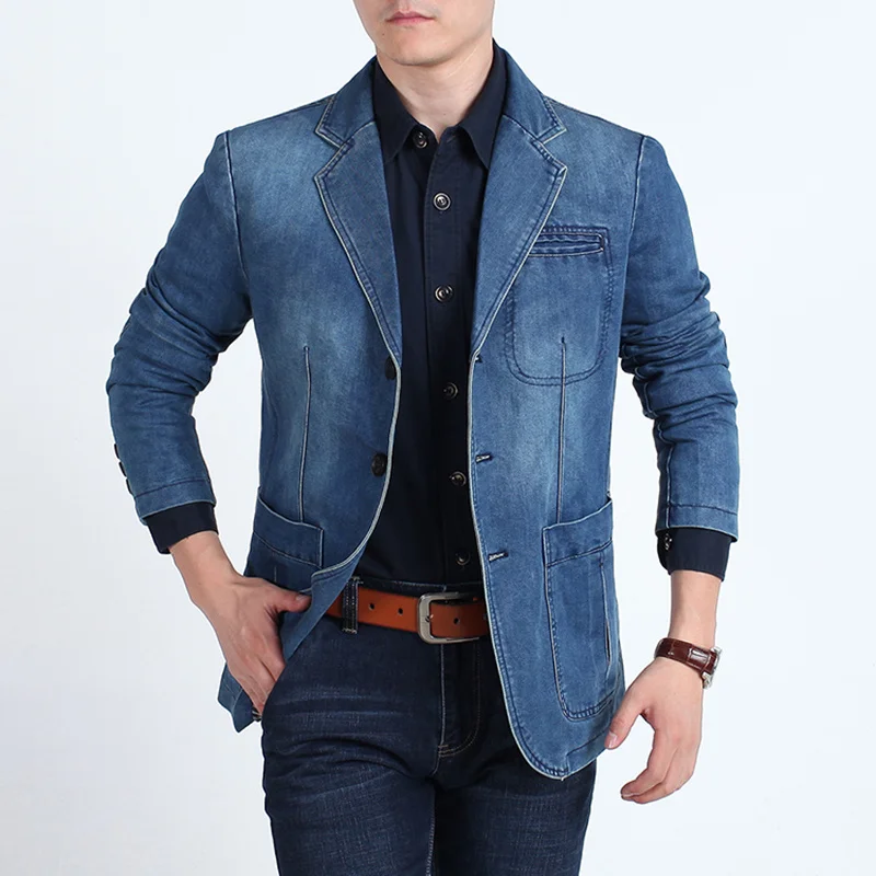 Plus Size Men's Suit Blazers Regular Elegant Man Dress Mens Clothes Leather Business New Fashion Wedding Jackets Fit Casual Coat