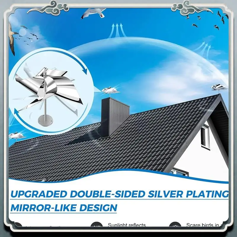 Reflective Wind Powered Scare Devices Bird Reflectors Protect Your Gardens Pigeons Away From House