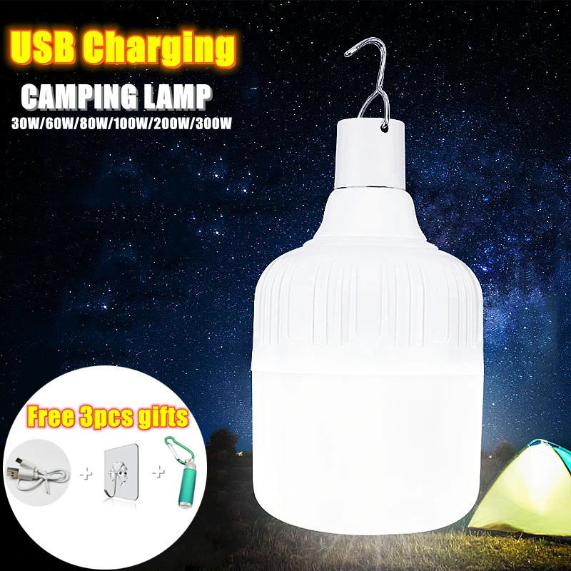 Led Tent Lamp Usb Rechargeable  Battery Operated Led Tent Lamp - 200w  Camping - Aliexpress