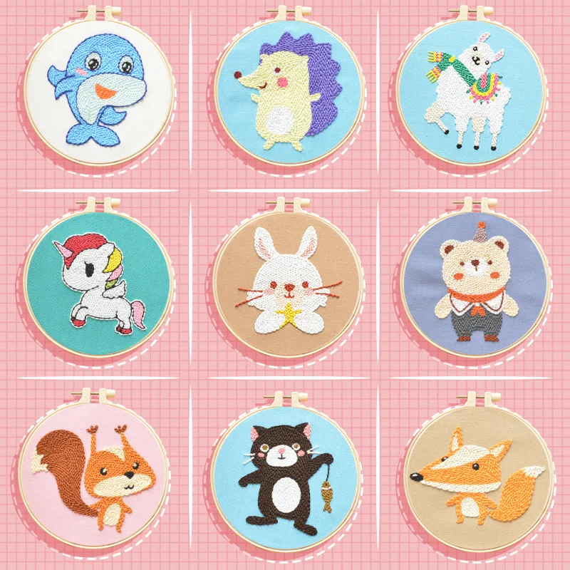 

Punch Needle Russian Poke Music Handmade Material Bag Beginner's Introduction To Poke Embroidery Material Package Poke Poke Set