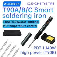 Fer à souder ALIENTEK T90, outil de contrôle de température de haute précision, 80-450 ℃   Outils professionnels de réparation 140W Companion C245 C210 1