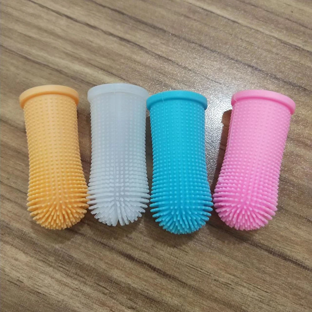 Title 9, Dog Super Soft Pet Finger Toothbrush Teeth Clea...