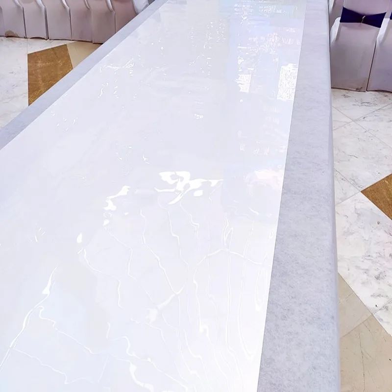 Luxury 1m To 2.4 Meters Wide White Themes Wedding Centerpieces Mirror Carpet Aisle Runner For Stage Party Decoration