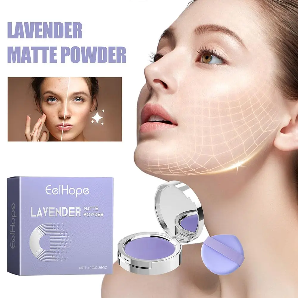 

Oil Control Face Powder 10g Long-Lasting Cosmetic With Mini Powder Puff For Girls women U8N2