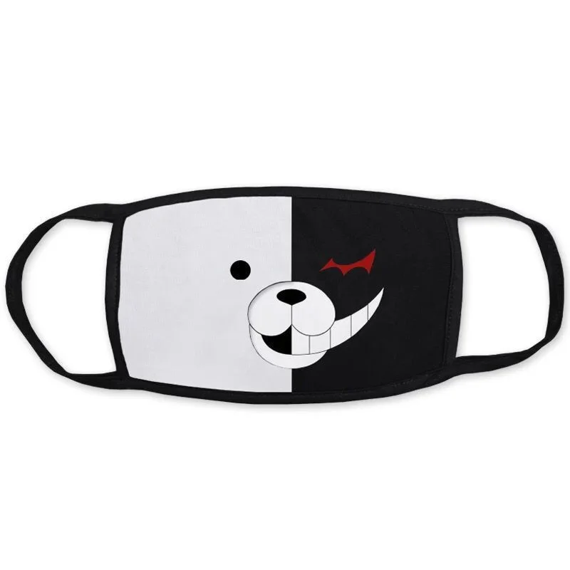 Reusable Washable Cartoon Face Cotton Mask - Dustproof, Anti-Pollution Fabric Mask