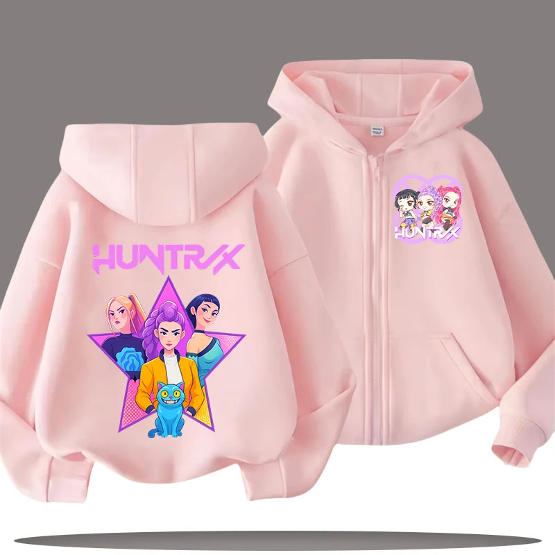 Sudadera Con Capucha Huntrix KPOP - Estampado Anime, Estilo Streetwear Y2K Para Niños Y Jóvenes