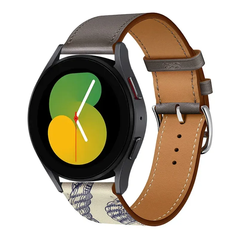 Premium Leather Watch Band Strap - Sporty and Elegant Design, 20-22mm Adjustable Size,