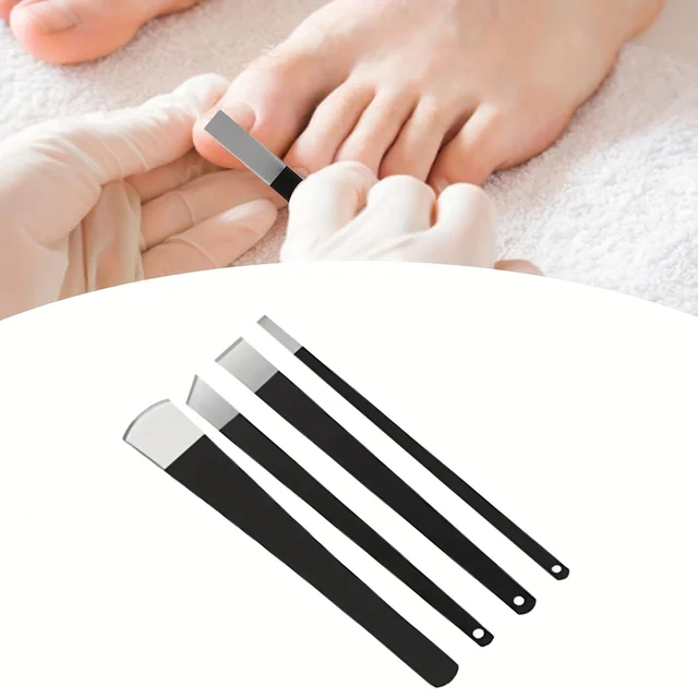 Set di coltelli per pedicure da 4 pezzi, kit per la rimozione dell'unghia del piede incarnita, strumenti per rasoio per calli per pedicure, raschietto per piedi professionale per la cura del piede 4