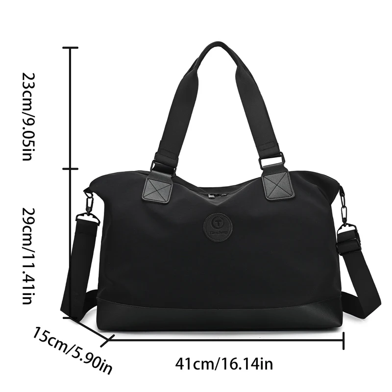 Multifunctional travel and fitness bag - large capacity, adjustable shoulder strap, durable polyester fiber, perfect choice for