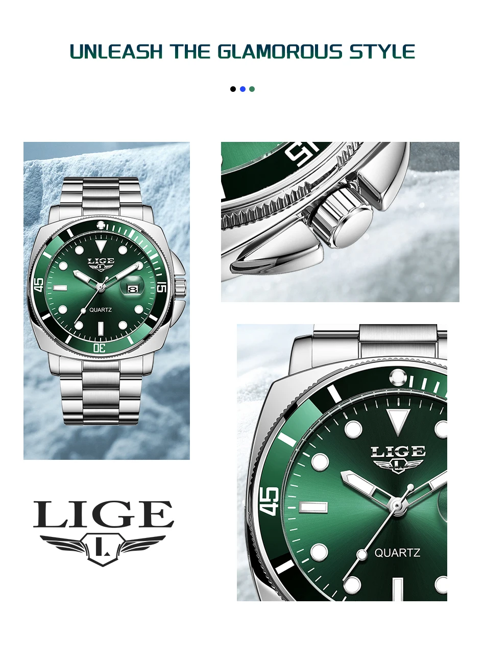LIGE LG89155 Men's Watch description image 2