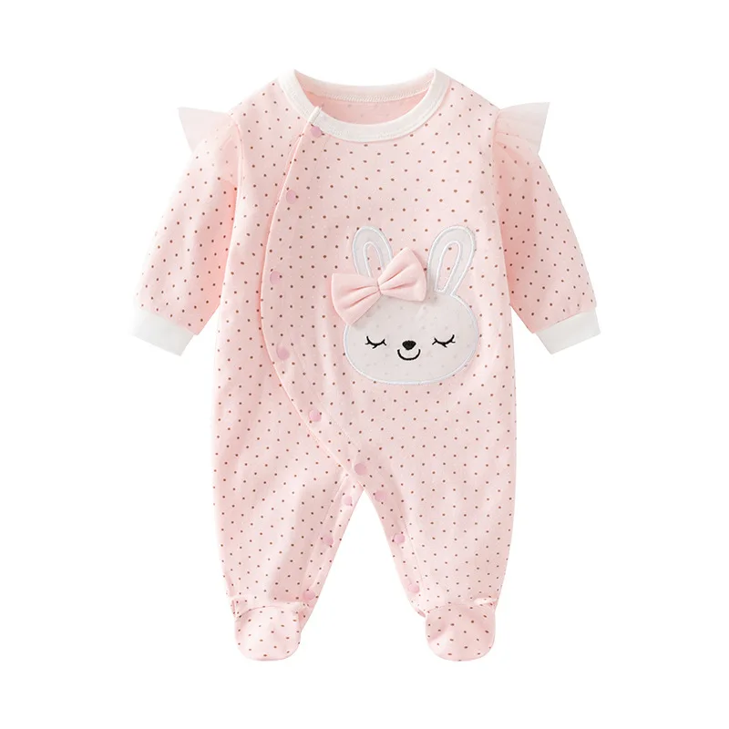 Newborn Baby Clothes Spring Baby Romper Princess style girls Sleepsuit Girl Sleepwear One-pieces Jumpsuit Baby Clothing Jumpsuit - Image 2