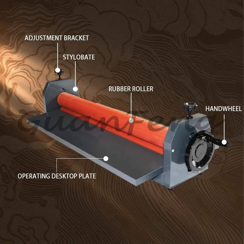 수동 콜드 라미네이터 650/700/750/1000/1300mm, 사진 포스터 PVC 필름용 압력 라미네이팅 기계