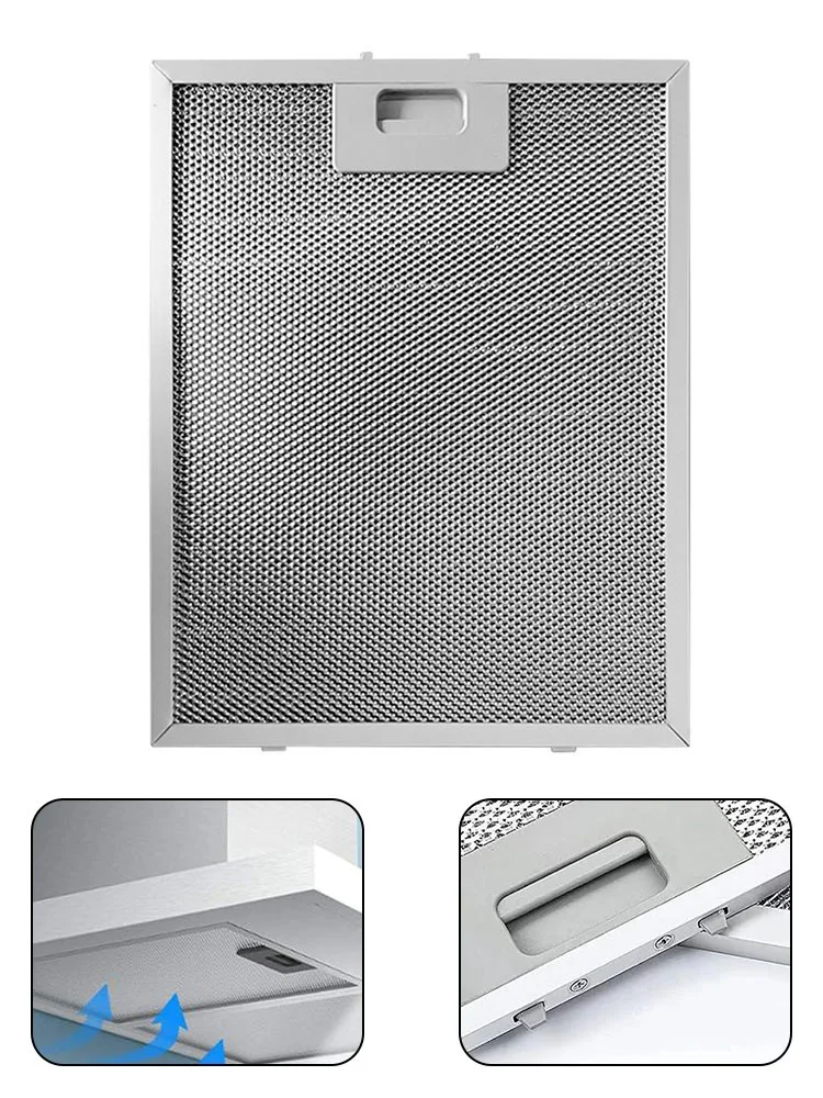 23x26cm Range Hood Filter 5 Layers Cooker Hood Grease Filter Kitchen Extractor Ventilation Aluminium Aspirator Filter Mesh