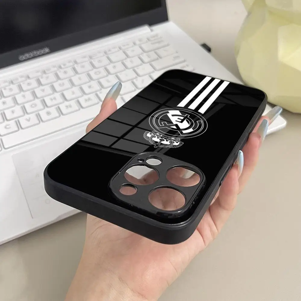 Elegant Real-C-M-MadridE-E Glass Phone Case Cover