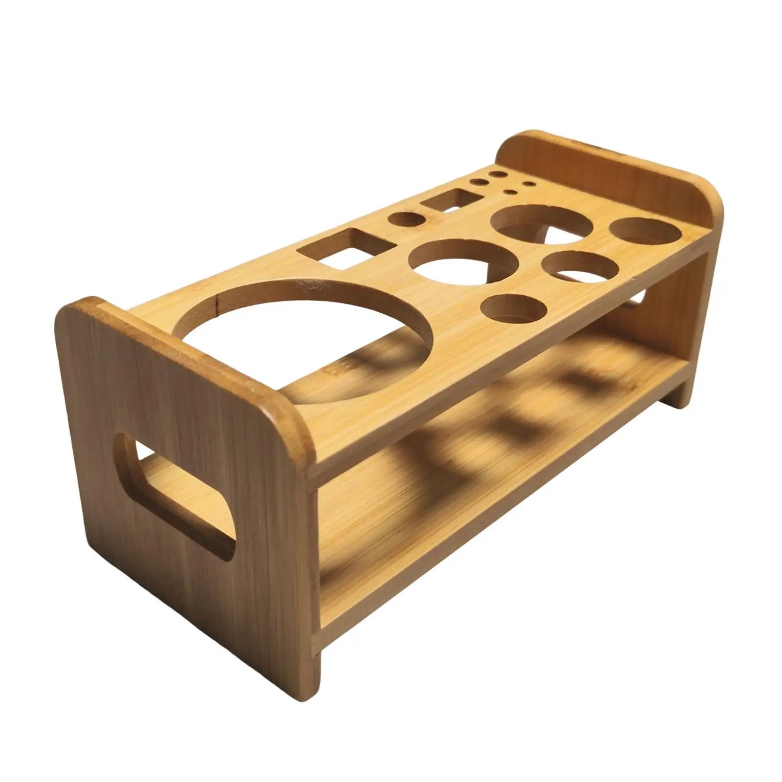Cocktail Shaker Wooden Rack Stable Universal Kitchen for Beginners Barware Stand Durable Desktop Bar Gift Bamboo SHAKE Rack