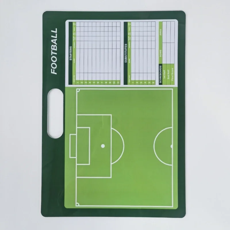 Football Coaching BoardDry Erases Board for Coaches with 2 Markers Double-Sided Full Half Court Tactic Board