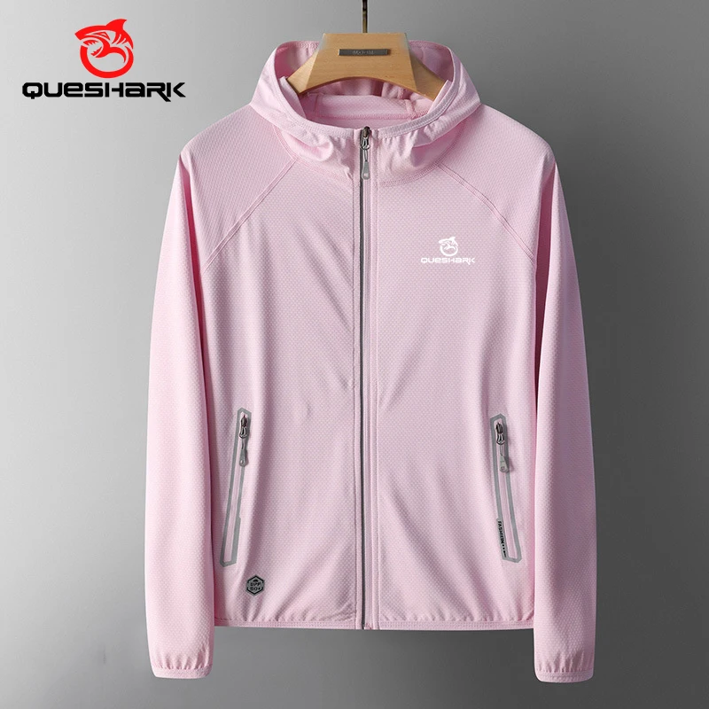 Queshark Reflective Women Quick Dry Ultrathin Ultralight UV UPF50+ Sunscreen Cycling Jacket Outdoor Sports Running Skin Coat cycling jacket cycling clothes reflective jacket sun protection clothing