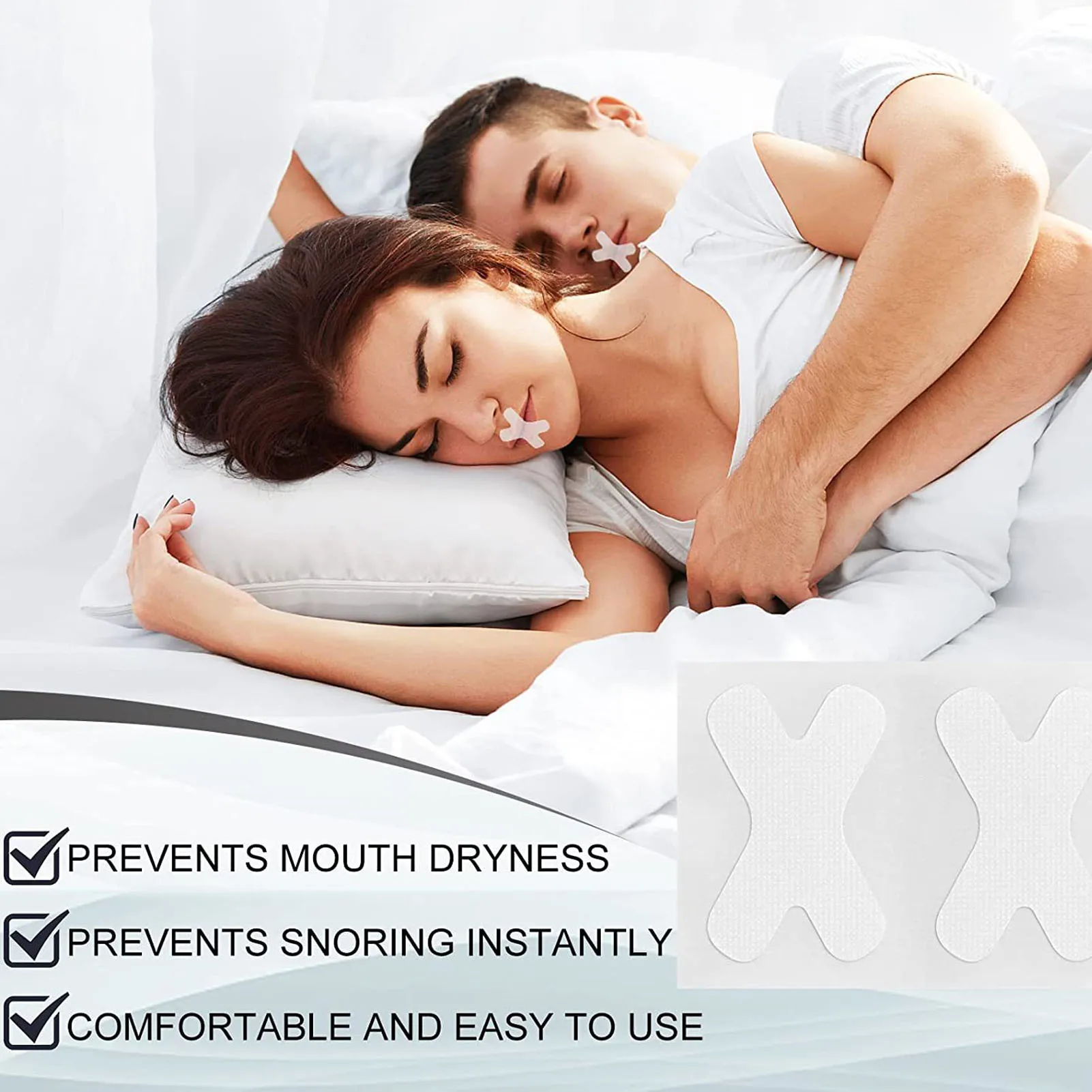 120pcs Mouth Tape for Sleeping Mouth Tape for Sleeping Keep Mouth Close Prevent Snoring Gentle Sleep Strip Sleep Mouth Strip 4